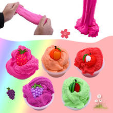 Colour Modeling Clay/slime Baby Toys Diy Fruit Cotton Candy Cloud Slime Soft Non-sticky Mud Scented Toy Kids Gift Imagination 2024 - buy cheap
