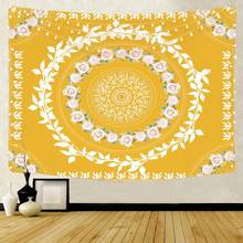 LISM-tapiz de terciopelo de poliéster para colgar en la pared, manta decorativa bohemia de estilo indio, tapiz de yoga para dormir, tela de mandala para pared 2024 - compra barato