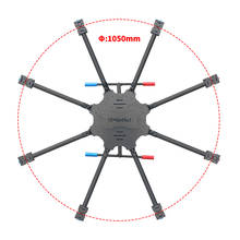 T1050 8-eixo guarda-chuva dobrável fpv zangão quadro kit 10505mm octcopter quadro de fibra de carbono para a fotografia aérea helicóptero zangão 2024 - compre barato