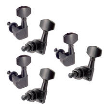 6 pçs esquerda guitarra fechado botão da corda tuning pegs chaves tuners máquina cabeças 2024 - compre barato