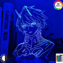 DARLING In The FRANXX Hiro Led Night Light for Bedroom Decor Nightlight Anime Gift Table 3d Lamp CODE 016 DARLING In The FRANXX 2024 - buy cheap