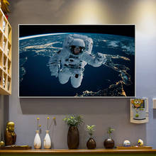 Beers Outer Space Earth Astronauts Moon Wall Art HD Printed Canvas Painting Poster Prints Wall Pictures Cuadros for Home Decor 2024 - buy cheap