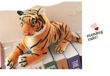 Muñeco de tigre amarillo de peluche para niños, juguete de simulación de la vida real, regalo de cumpleaños, 40cm, xf2925 2024 - compra barato