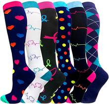 Compression Socks Women Men Anti Fatigue 15-20 Mmhg Graduated Socks Fit For Sports Pain Relief Knee High Stockings 2024 - buy cheap