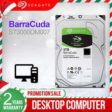 Seagate 3.5'' 3TB Desktop HDD Internal Hard Disk Drive Original 3TB 5400RPM SATA 6Gb/s Hard Drive For Computer ST3000DM007 2024 - buy cheap