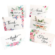Tarjetas de flores de agradecimiento para boda, cumpleaños, Año Nuevo, 6 tarjetas + 6 sobres, 5 paquetes 2024 - compra barato