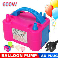 Bomba elétrica para encher balões infláveis, 220/110v, com tomada eu/us, buraco duplo, inflador, balão de aniversário, bomba de ar 2024 - compre barato