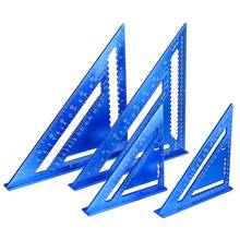 Regla de ángulo métrica de aleación de aluminio, transportador de ángulo Triangular de velocidad de carpintería, 7 y 12 pulgadas 2024 - compra barato