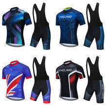 Men's Cycling Jersey Short Sleeve 2022 Summer Lycra Road Bike Clothing Set Sport Cyclist Dress Male Bicycle Clothes MTB Uniform 2024 - buy cheap