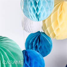 5cm 10cm 20cm Popular Round Tissue Paper Honeycomb Balls of Lantern Flowers Pastel Wedding Mariage Baby Shower Party Decorations 2024 - buy cheap