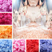 Pétalas de rosas artificiais de seda, 1000/3000 peças de pétalas de rosas artificial de dia dos namorados, casamento romântico, decoração de flores 5z 2024 - compre barato