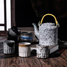 Caneca de chá estilo japonês de cerâmica, xícara de chá vintage para escritório caneca de água retrô artigos de bebidas criativa para restaurante decoração de casa artesanato 2024 - compre barato