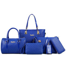 Bolsa de mão feminina de luxo, designer 2019, conjunto de bolsas, 6 peças, grande capacidade, bolsa composta, bolsa feminina 2024 - compre barato