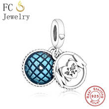 FC Jewelry Fit Original Charm Bracelet Real 925 Silver Global Earth Mom You Mean The World To Me Bead For Making Berloque 2021 2024 - buy cheap