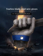 Stainless Steel Wire Anti-cutting Gloves Grade 5 Steel Wire Braid Anti-cutting Metal Iron Gloves Slaughter Protective Gloves 2024 - buy cheap