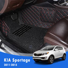 For KIA Sportage 2015 2014 2013 2012 2011 Luxury Double Layer Wire Loop Car Floor Mats Carpets Auto Interior Foot Pads Covers 2024 - buy cheap