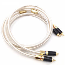 HiFi Liton Silver-plated Dual-Filter Audio/Video Signal Line RCA Cable with Gold plated plug for Amplifier CD player 2024 - buy cheap