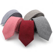 Pure Colorful Mens Fashion Tie Casual  Cotton Plaid Striped Necktie 6CM Width Narrow Wedding Business for Men 2024 - buy cheap