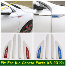 Guardabarros de corriente alterna para Kia Cerato Forte K3, cubierta de ventilación de flujo de aire, Kit Exterior de acero inoxidable rojo/Negro/azul, 2019, 2020, 2021 2024 - compra barato