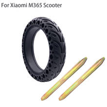 Neumático duradero para patinete Xiaomi Mijia M365, rueda de goma con agujero sólido, amortiguador, no neumático 2024 - compra barato