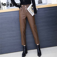 Tajiyane Woman Pants Real Sheepskin High Waist Pants Womenswear Genuine Leather Trousers Korean Style Femme Pantalon TN2395 2024 - buy cheap