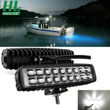 Luzes marinhas da plataforma/mastro da luz do caminhão do diodo emissor de luz das luzes do propagador de haolide 2 pces 6 6 lights para luzes do trabalho do barco 60w 12v-30v 2024 - compre barato