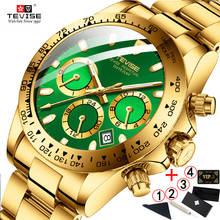 Diver Watch Men Top Brand Luxury Tevise Golden Automatic Mechanical Watch Men Stainless Steel Wristwatch Relogio Masculino 2020 2024 - buy cheap