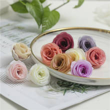 30pcs 5cm Decorative Artificial Rose Flowers Silk Tea Rose Flower Heads For DIY Garment Hair Garland Corsage Wedding Decoration 2024 - buy cheap