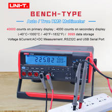 UNI-T UT804 Banco multímetro Digital verdadero RMS AC voltímetro amperímetro capacitancia ohmetro frecuencia temperatura medidor LCD 2024 - compra barato