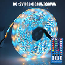 DC 12V RGB /RGBW /RGBWW LED Light Strip Set 5050 60LEDs/m White Blue Flexible Tape Ribbon LED Lamp +Power Supply 2024 - buy cheap