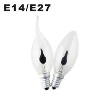 Bombillas de llama E27 de 3W para Bar, Lámpara decorativa Vintage de emulación de lámpara de tungsteno, E14, AC220V, 10 unids/lote 2024 - compra barato