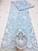 Beautiful sequin embroidery French mesh lace fabric sequin Nigerian fabric DIY ladies skirt bridal gown evening dress / 2024 - buy cheap