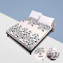 Star And Elk Printing Fitted Sheet Brushed Bedding Sheet With Elastic Band Mattress Cover Protector Bed Linens Home Textile 2024 - buy cheap