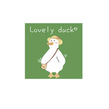 Cartoon White Duck Iron on Patches Printed For DIY Heat Transfer Clothes T-shirt Thermal transfer stickers Decoration 2024 - buy cheap