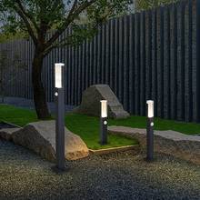 Lâmpada led de alumínio com sensor de movimento, 12w, para jardim, gramado, à prova d'água 2024 - compre barato