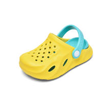 0-6y Child Sandals Yellow Summer Hole Shoes Rubber Non-Slip Kids Garden Shoes Beach Flat Sandals Slippers 2024 - buy cheap