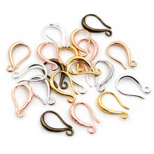 15x10mm 20pcs High Quality Silver Plated Bronze Gold 6 Colors French Earring Hooks Wire Settings Base Setting 2024 - buy cheap