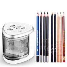 2019 New Automatic pencil sharpener Two-hole Electric Switch Pencil Sharpener stationery Home Office School Supplies 2024 - buy cheap