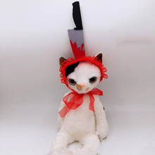 Sombrero para disfraz de gato y mascota, sombrero hecho a mano, capucha divertida para Cosplay, fiesta de mascotas, vestido de Navidad, accesorios completos 2024 - compra barato