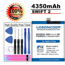 LOSONCOER 4350mAh Swift 2 Battery for Wileyfox Swift 2 /2 Plus Phone High Capacity Batteries SWB0116~In Stock 2024 - buy cheap