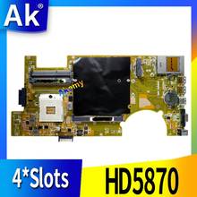 Placa base de ordenador portátil AK G73 para ASUS G73JH G73J placa base original HM55 soporte HD5870 4 * ranuras 2024 - compra barato