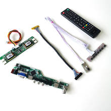 For MT170EN01 V.A V.C V.D LCD monitor TV56 drive card board keyboard+Remote+Inverter LVDS 4CCFL 30Pin  VGA USB AV RF DIY kit 2024 - buy cheap