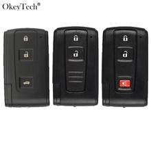 Okeytech-carcasa de llave de coche inteligente, mando a distancia de 2/3 botones, Fob para Toyota Prius 2004-2009, Corolla Verso Camry, hoja pequeña 2024 - compra barato