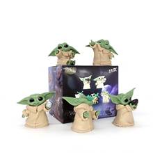 5pcs/set Yoda Baby Action Figure Toys Star Wars Yoda Master The Mandalorian Dolls Gifts for Children 2024 - buy cheap