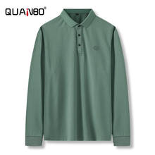 Plus Size 8XL Men Clothing 2020 New Arrival Men's Long Sleeve Polo Shirts Business Casual Middle-aged High Quality  Polo Shirt 2024 - buy cheap