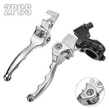 2pcs Aluminum Handlebar Clutch Lever For Pit Dirt Bike Motorcycle ATV With Standard Handlebars Silver 110 125 140 150cc 2024 - buy cheap