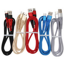 Cable USB de nailon tipo C para teléfono móvil, 1m, para Samsung/Xiaomi/Huawei/LG, Android 2024 - compra barato