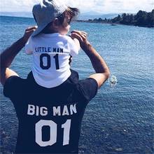 Family Matching Clothes Fashion Big Little Man Tshirt Daddy And Me Outfits Father Son Dad Baby Boy Kids Summer Clothing Brothers 2024 - buy cheap