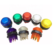 10Pcs Arcade 12V 28mm Round Lit Illuminated Push Button Screw-in Type with Built-in LED Lamp Microswitch Nuts Purple Orange 2024 - buy cheap