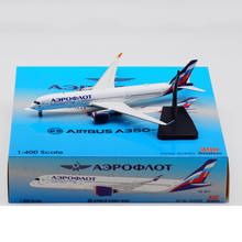 Avião de brinquedo modelo a350, avião de liga metálica com base, display colecionável, 1:400 air, rússia 350 2024 - compre barato